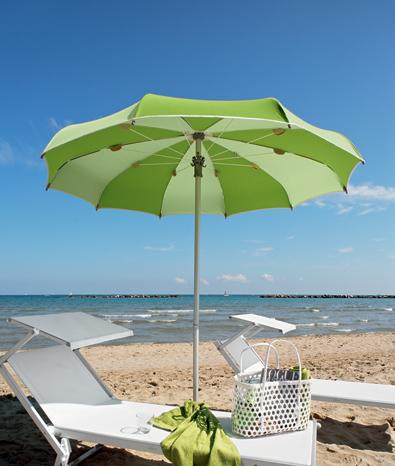 Ombrellone da Spiaggia a Stecche Curve - Klee - Ombrellificio Magnani 01