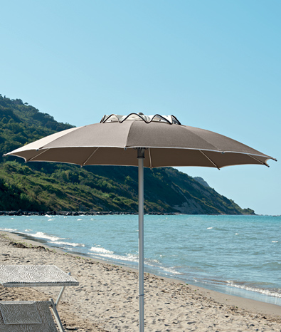 Vented Beach Umbrella, Vented Garden Umbrella - Ombrellificio Magnani