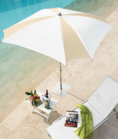 Ombrellone Semiquadro per Spiaggia e Piscina - Mondrian - Ombrellificio Magnani 01